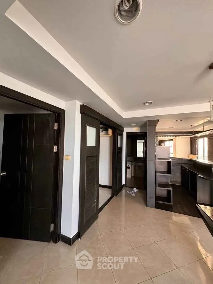 Spacious modern apartment interior with open layout and stylish finishes