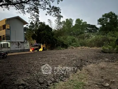 Spacious vacant land with lush greenery, ideal for development in a serene neighborhood.