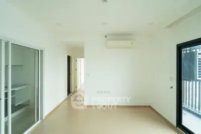 Spacious modern apartment interior with sleek design and natural light