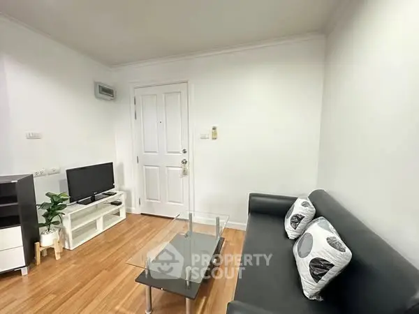 Cozy living room with modern decor and sleek furniture