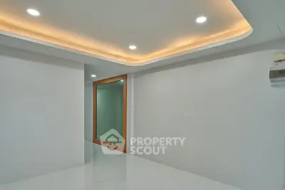 Modern interior with recessed lighting and sleek design