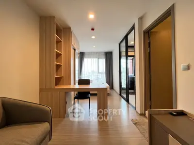 Modern apartment interior with open layout and stylish furnishings