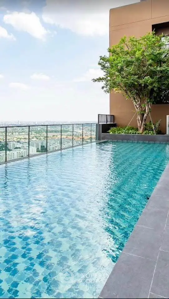Luxurious rooftop pool with stunning city views and modern design.