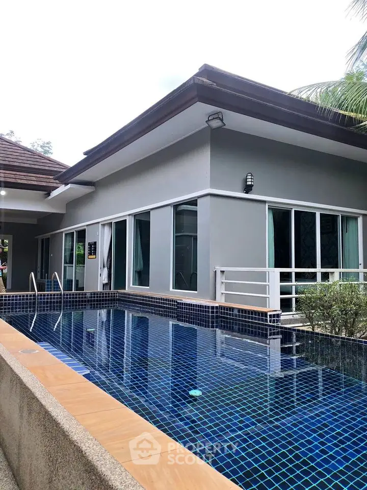 Luxurious villa with private pool and modern architecture