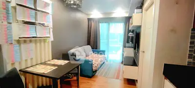 Cozy living room with modern decor and natural light