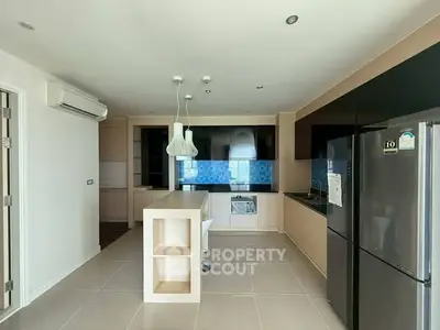 Modern kitchen with sleek appliances and stylish open layout