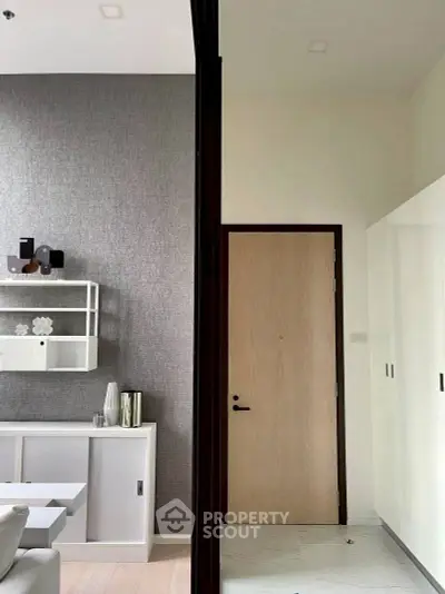 Modern interior with stylish decor and sleek storage solutions