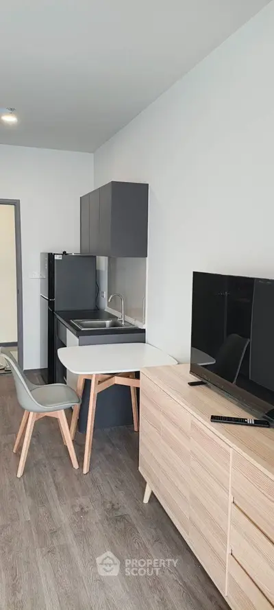 Modern kitchen with sleek design and open layout