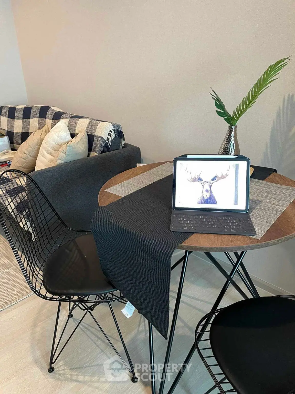 Cozy living area with modern furniture and stylish decor