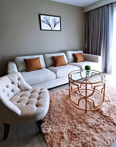 Elegant living room with plush seating and stylish decor