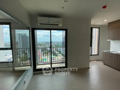 Modern apartment with stunning city view and open kitchen layout