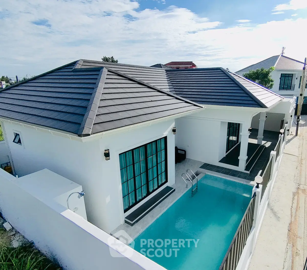 Stunning modern villa with private pool and sleek design, perfect for luxury living.