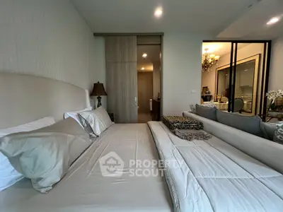 Luxurious bedroom with elegant decor and cozy ambiance