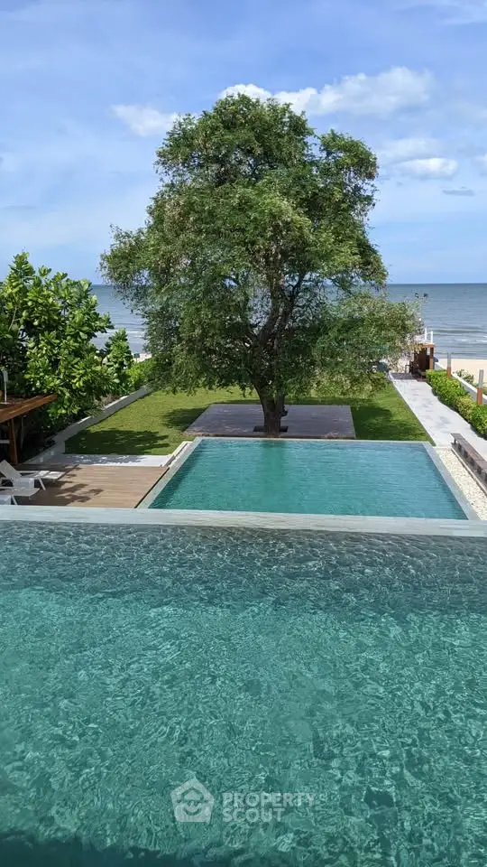Luxurious beachfront property with stunning pool and ocean view