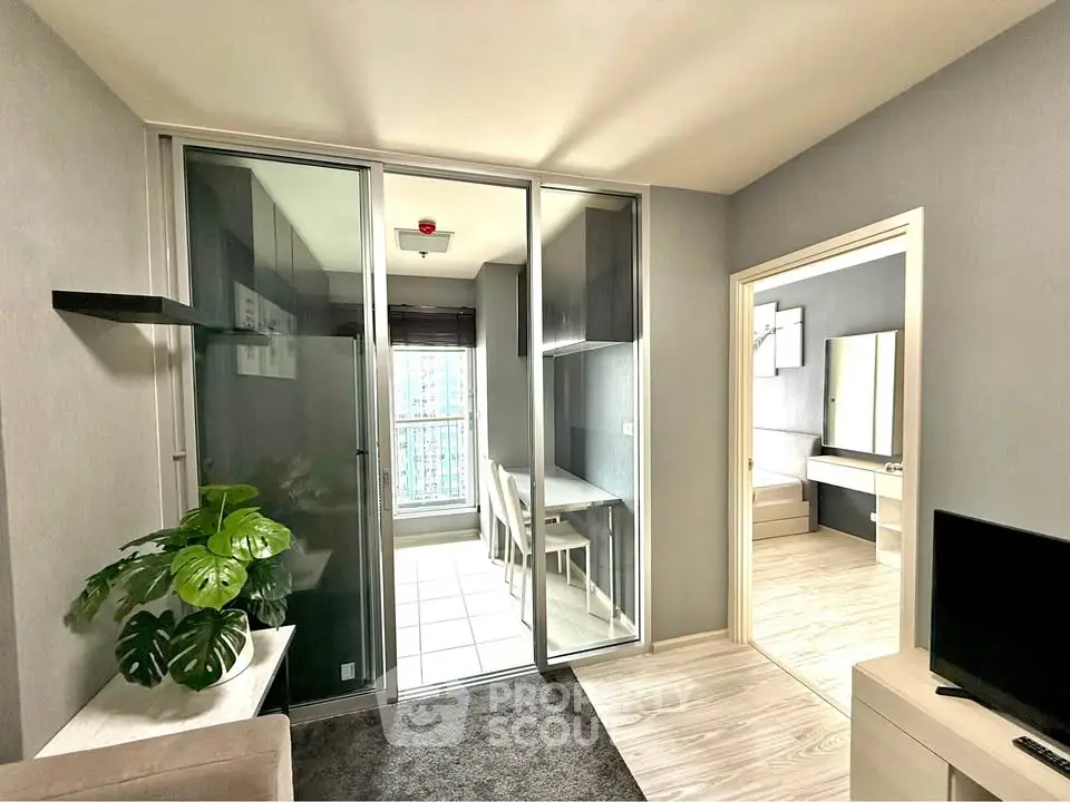 Modern apartment interior with open layout and natural light