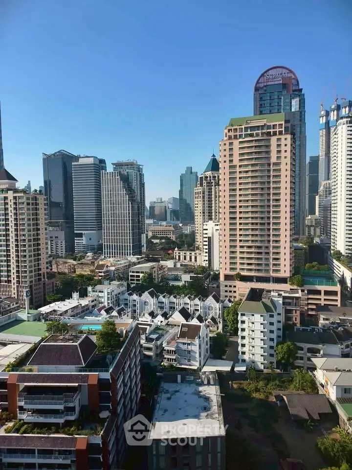 Stunning cityscape view showcasing modern skyscrapers and urban living in a vibrant metropolis.