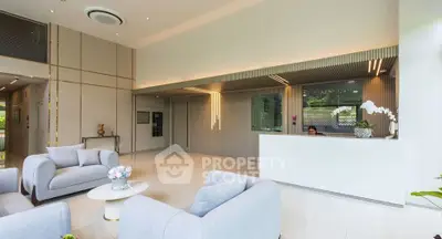 Luxurious modern living room with elegant furniture and stylish decor