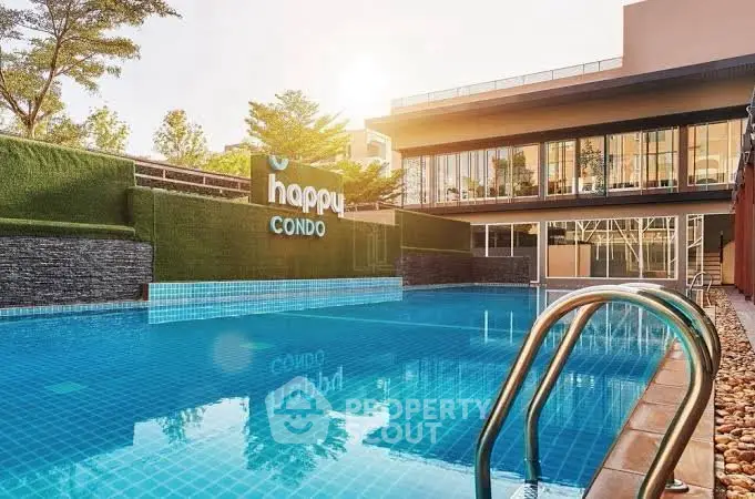 Luxurious condo with a sparkling pool and modern amenities, perfect for relaxation and leisure.
