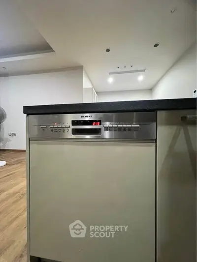 Modern kitchen with Siemens dishwasher and sleek design
