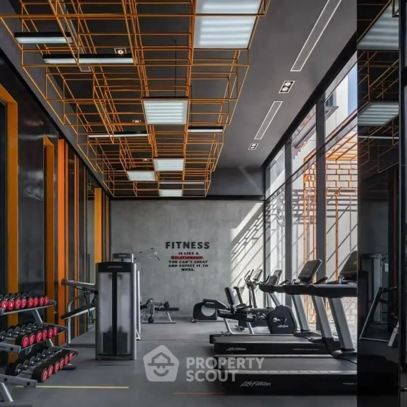 Modern gym with state-of-the-art equipment and stylish design