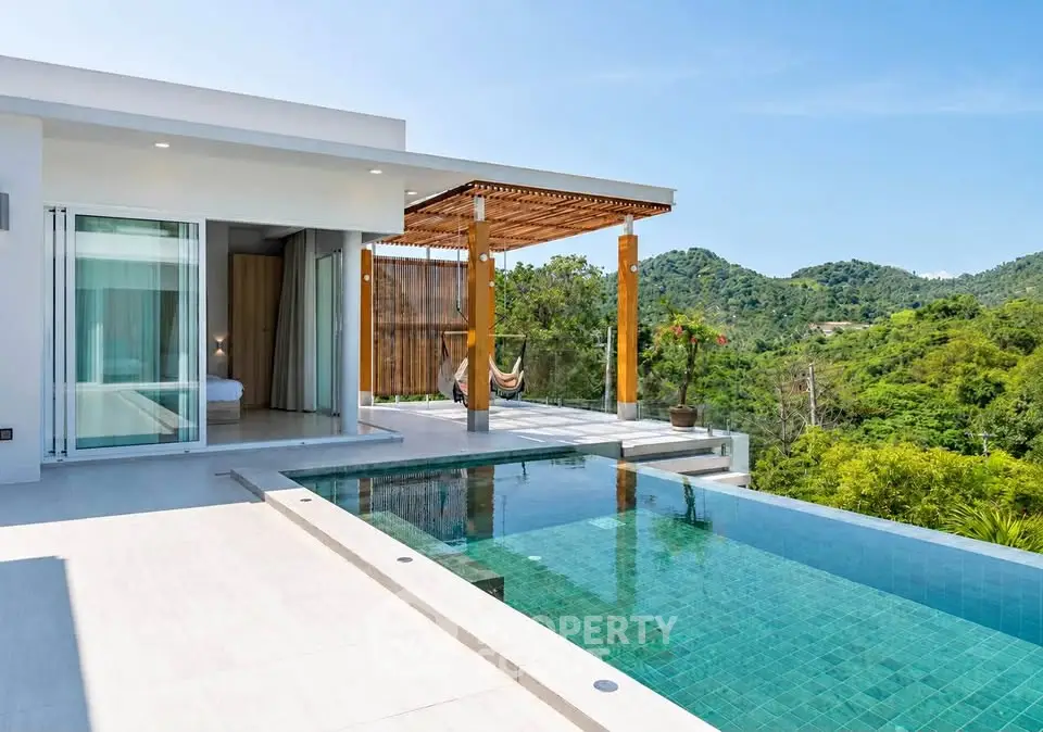 Luxurious villa with infinity pool and stunning mountain views