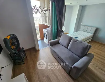 Modern living room with stylish decor and comfortable seating