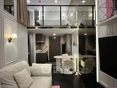 Modern loft apartment with stylish open layout and elegant furnishings