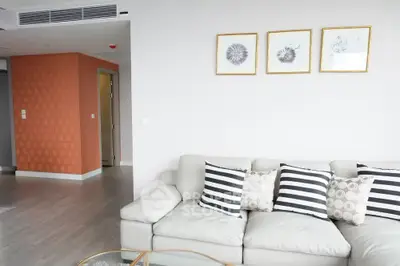 Modern living room with stylish decor and comfortable seating