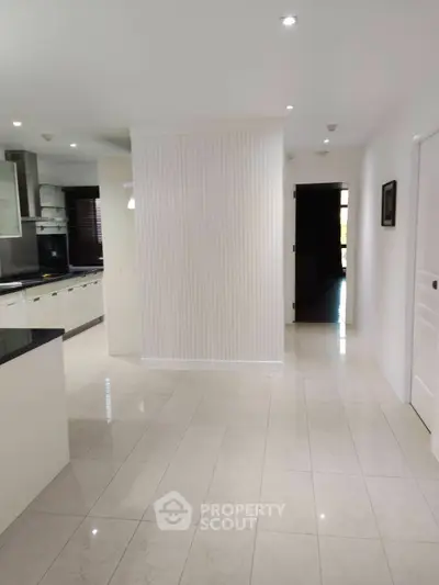 Spacious modern kitchen with sleek design and open layout