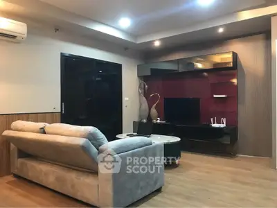 Modern living room with stylish decor and comfortable seating