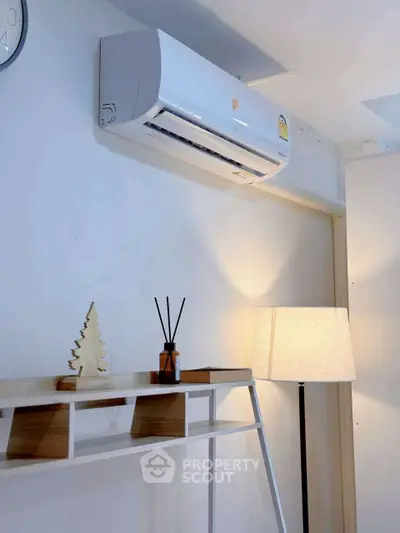 Modern interior with air conditioning and stylish decor in a cozy living space.