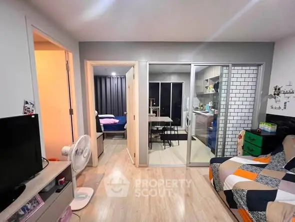 Modern studio apartment with open layout and stylish decor