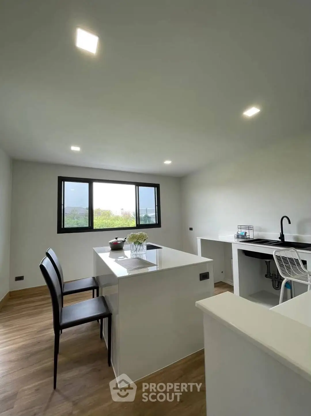 Modern kitchen with open layout and sleek design