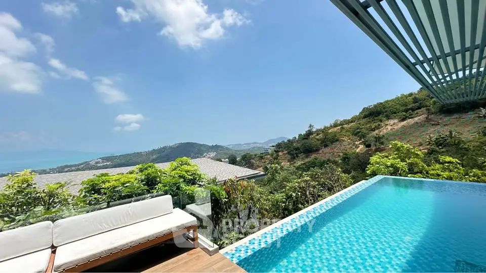 Stunning infinity pool with breathtaking mountain and ocean views