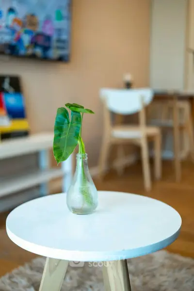 Stylish modern living room with elegant decor and cozy ambiance.