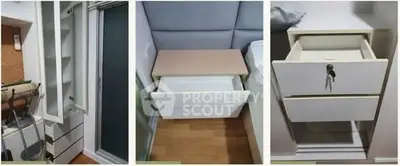 Compact storage solutions in modern apartment interior