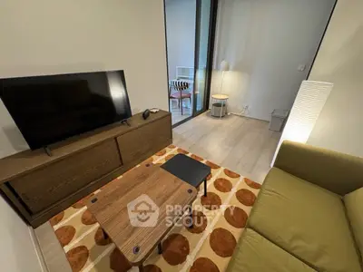 Cozy living room with modern furniture and stylish decor