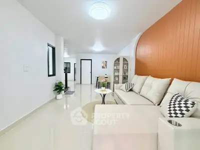 Modern living room with stylish decor and comfortable seating