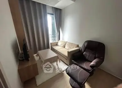 Cozy living room with modern furniture and natural light