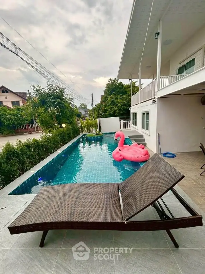 Luxurious home with private pool and spacious patio, perfect for relaxation and entertaining.