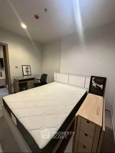 Modern bedroom with minimalist design and stylish furniture