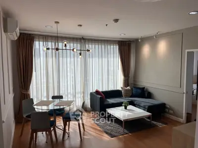 Stylish modern living room with elegant furniture and natural light