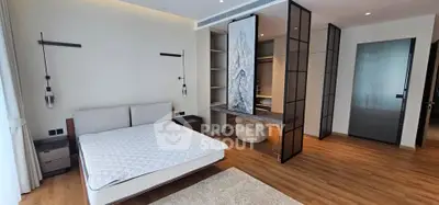 Luxurious modern bedroom with elegant decor and spacious layout
