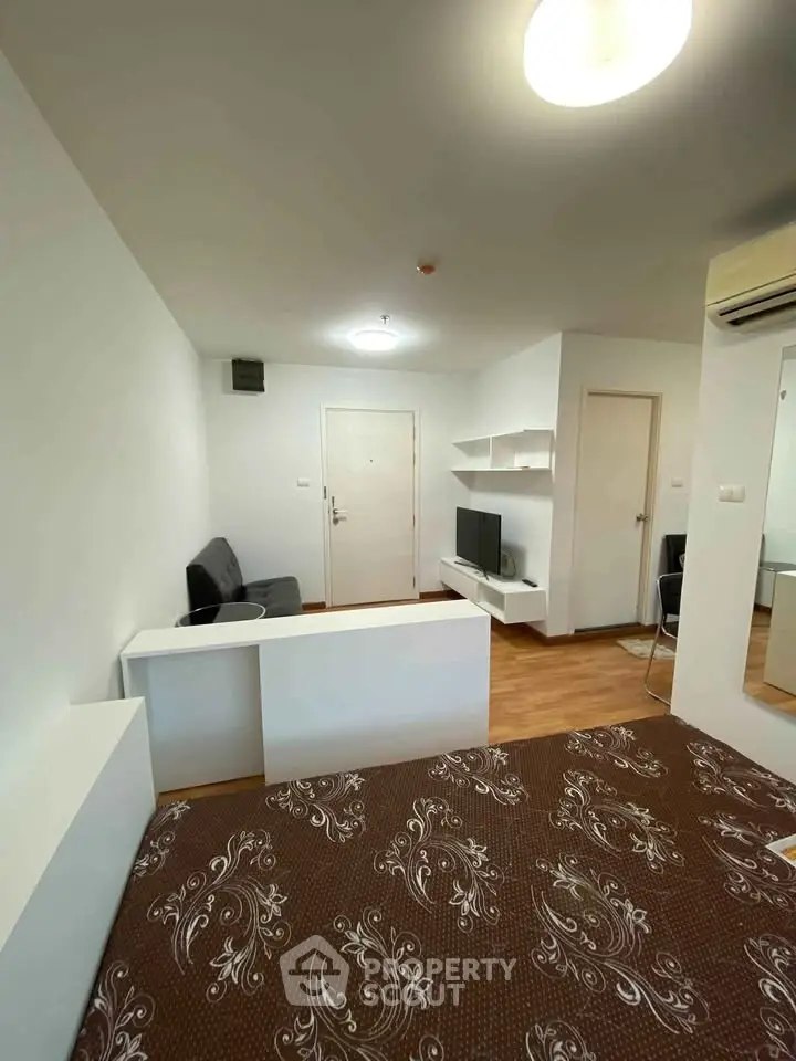 Modern studio apartment with open layout and stylish decor