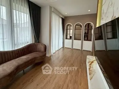 Elegant living room with modern design and stylish furniture