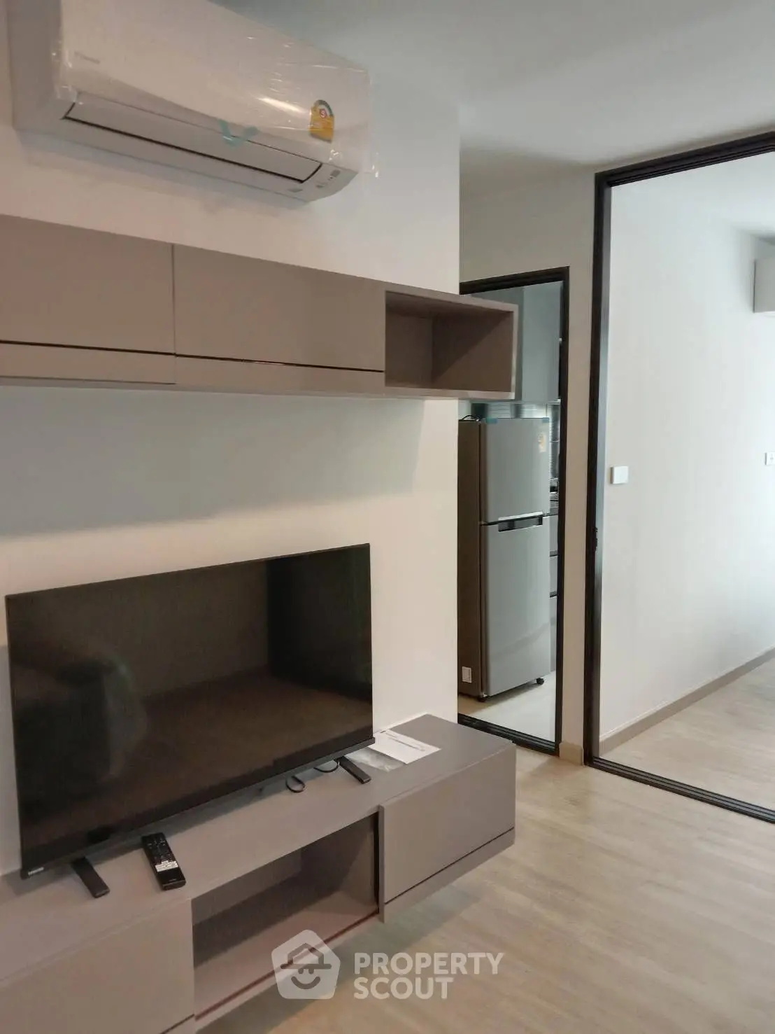 Modern kitchen with sleek cabinetry and open layout design