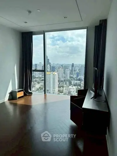 Stunning high-rise apartment with breathtaking city view and modern interior design.
