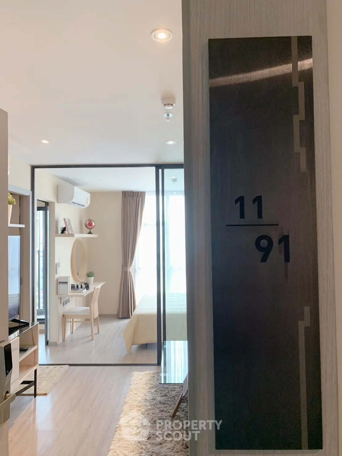 Modern apartment interior with open layout and stylish decor