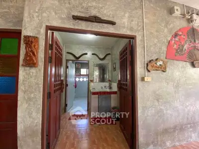 Charming rustic interior with unique decor and warm wooden accents, perfect for cozy living.