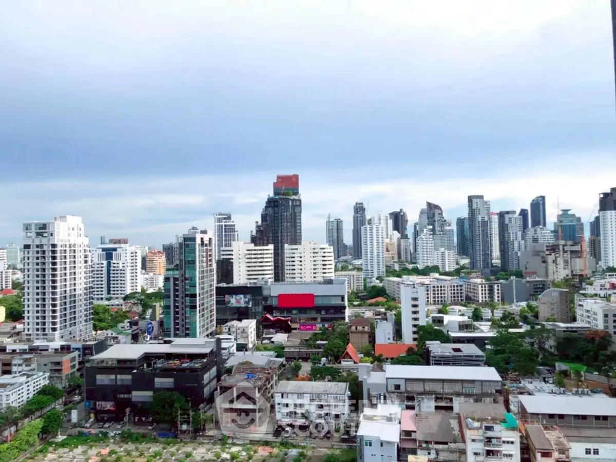 Stunning cityscape view showcasing modern skyline and urban living